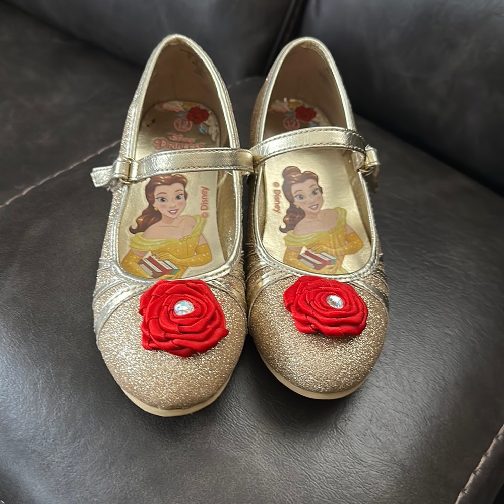 Disney Princess Belle Little girls shoes size 12